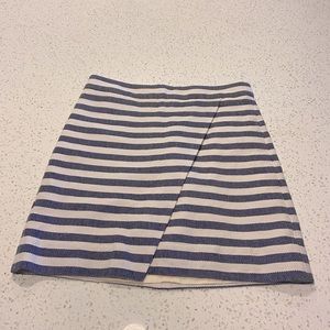 J. Crew Mini Skirt - Striped Blue and White - 00